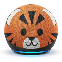 Amazon - Echo Dot (4th Gen) Kids Edition Designed for kids, with parental controls - Tiger